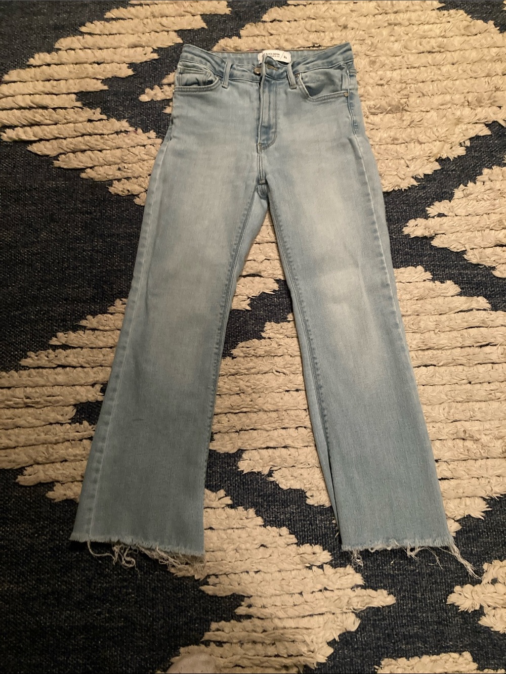 Just Black Denim Light Wash Women's High-Rise Straight Jeans